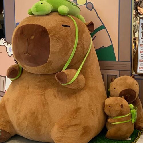 卡皮巴拉公仔流鼻涕娃娃水豚鼠毛绒玩具超大号玩偶抱枕女生日礼物