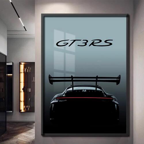 保时捷GT3RS汽车挂画客厅