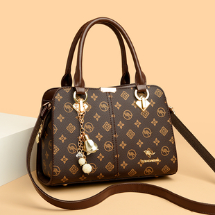 品牌袋鼠女士手提包2025新款高级感女包百搭大气真皮送妈妈斜挎包