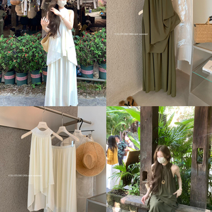 YS6 Y.JIA 6693 A宇垂感宽松半身裙两件套套装 不规则小衫 伊嘉 袖