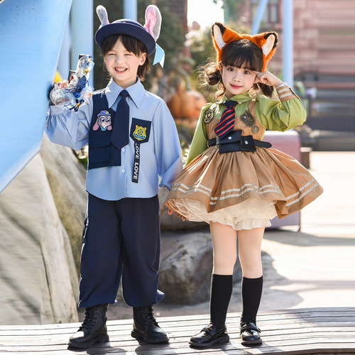 女童疯狂动物城尼克公主裙