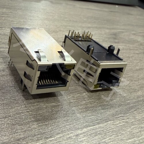 RJ以太网网口插座8P12C 带LED MTJ-88C21-FSP-PG-L18-M20原装ADAM