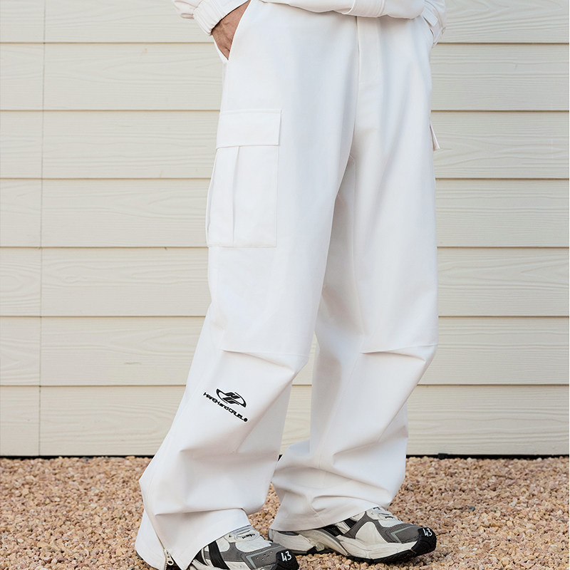 HACR丨harshandcruel复古运动三防保暖宽松刺绣登山滑雪冲锋裤,男装,休闲裤,淘宝优惠券,粉丝福利购,淘宝优惠卷