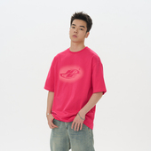 喷墨渐变印花多巴胺色短袖 T恤 harshandcruel 美式 汪浚熙 伯远