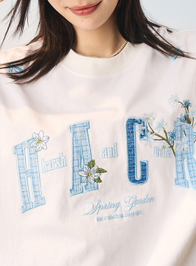 HACR丨harshandcruel凉感防晒芭乐系小香贴布绣情侣夏索罗娜t恤