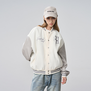 【张宸逍 何蓝逗】HACR丨harshandcruel复古街头刺绣棒球服夹克
