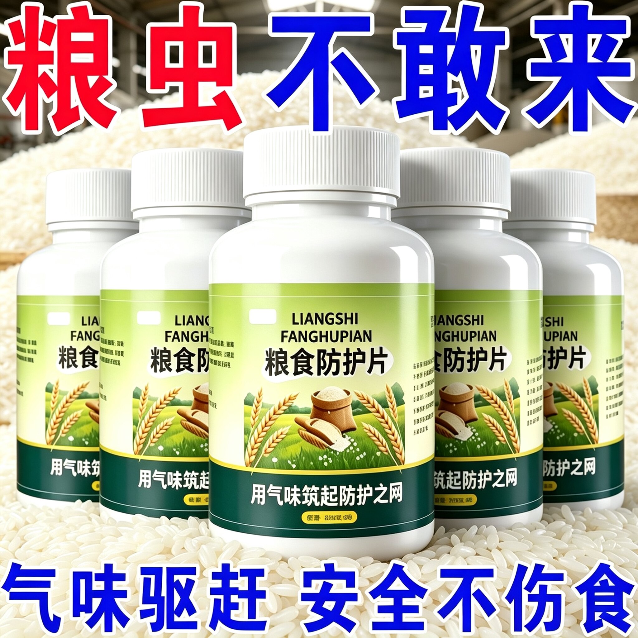 储粮不生虫:粮食防护片安全无害