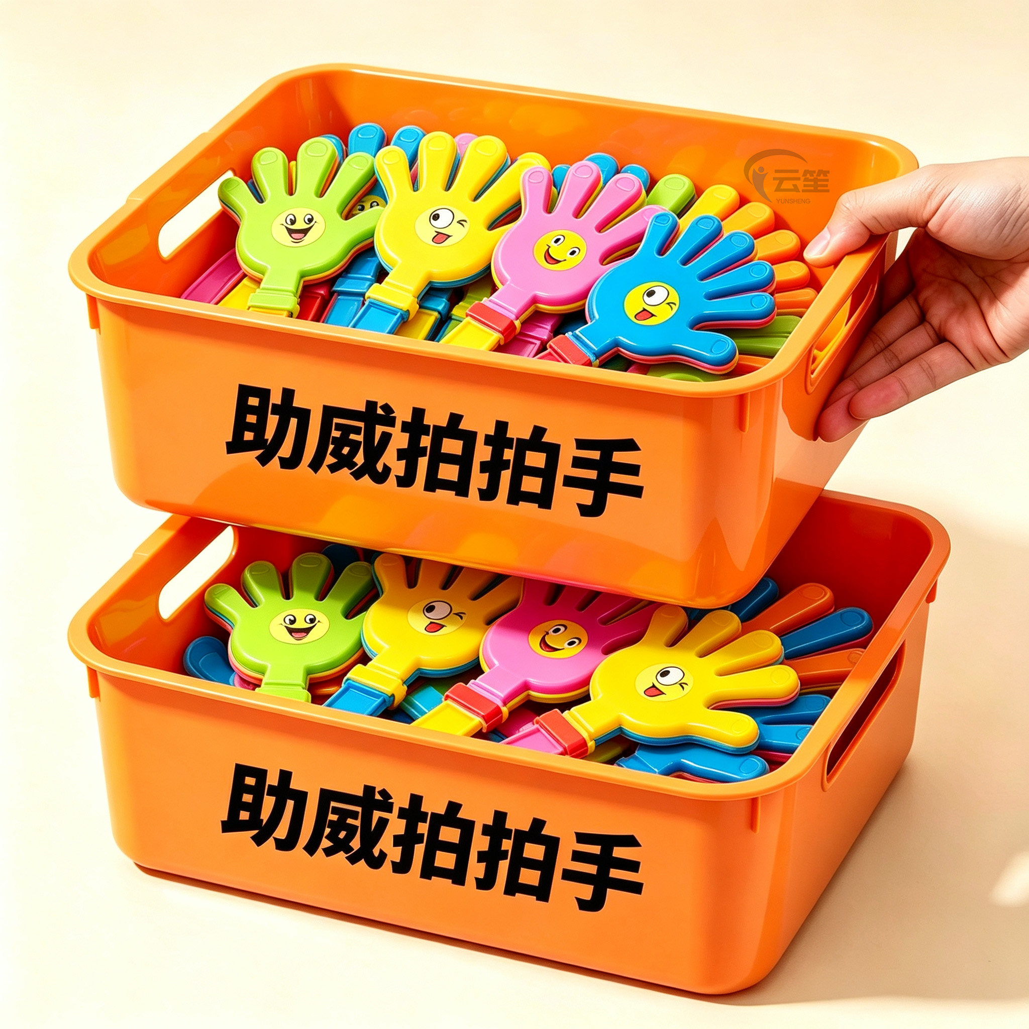 运动会拉拉队大号加厚发光拍手器