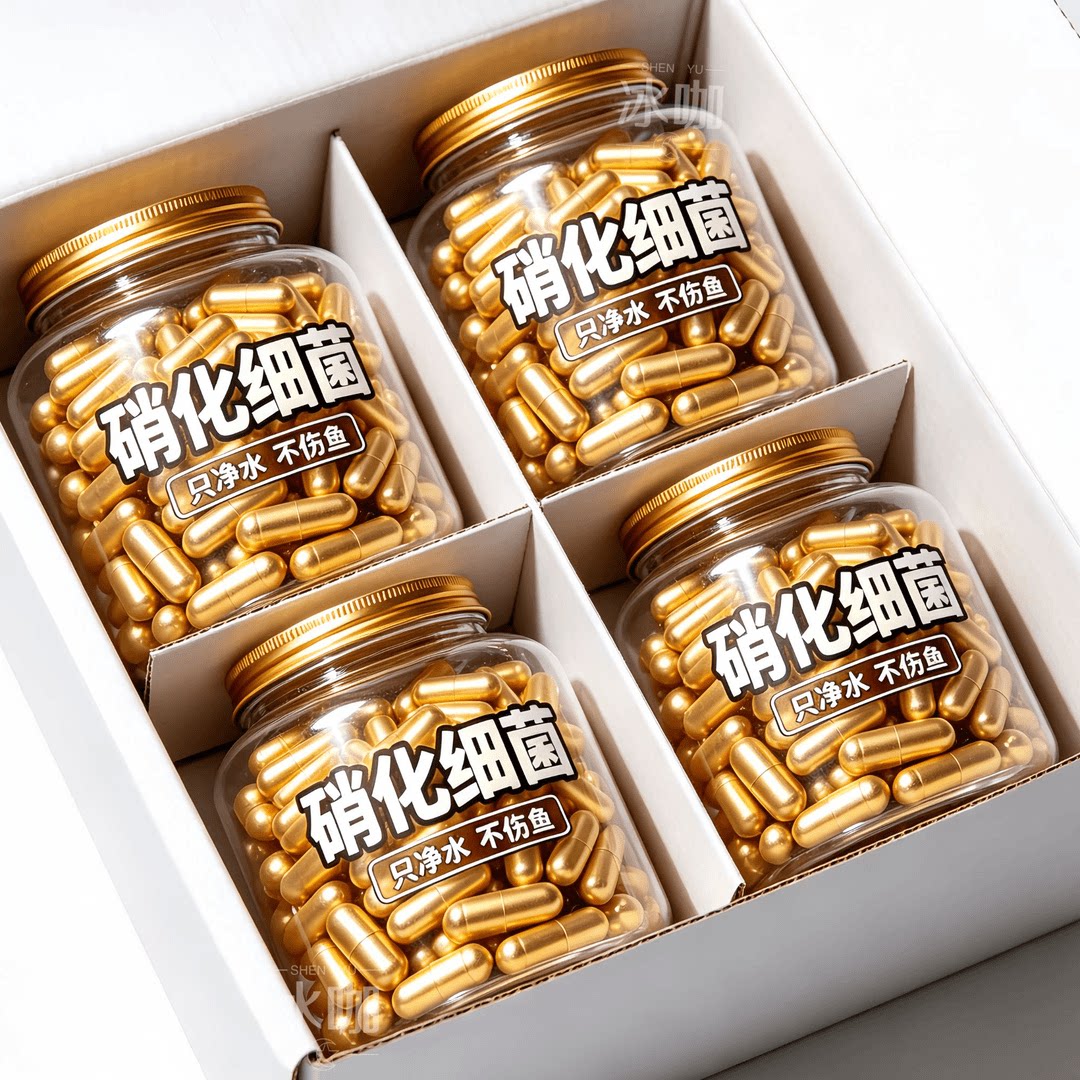 浓缩硝化胶囊养鱼长效净化水质