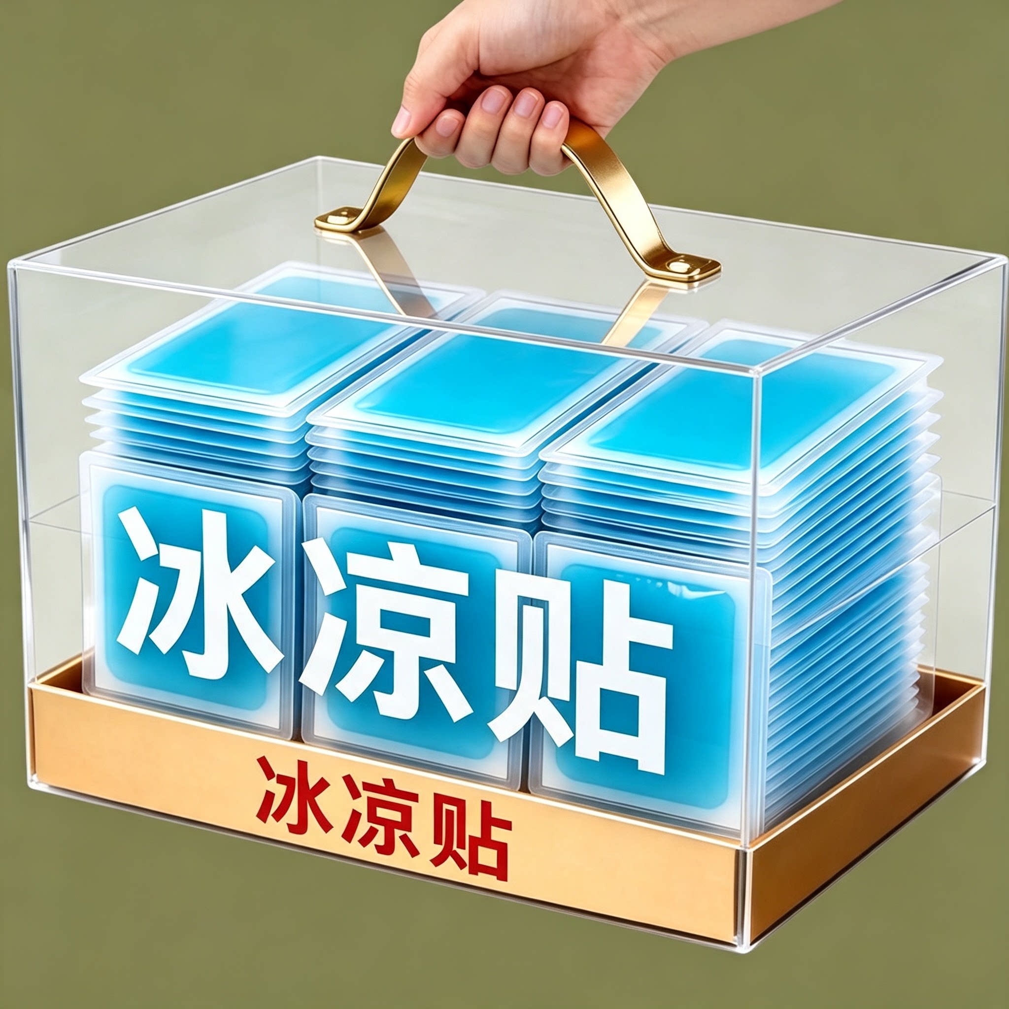 冰凉贴清凉降温冰贴夏季解暑神器退热手机散热贴夏天冰敷凉爽防暑