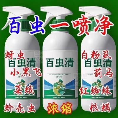 百虫清花卉绿植蔬菜通用多肉除虫剂盆栽月季蚜虫介壳虫红蜘蛛家用