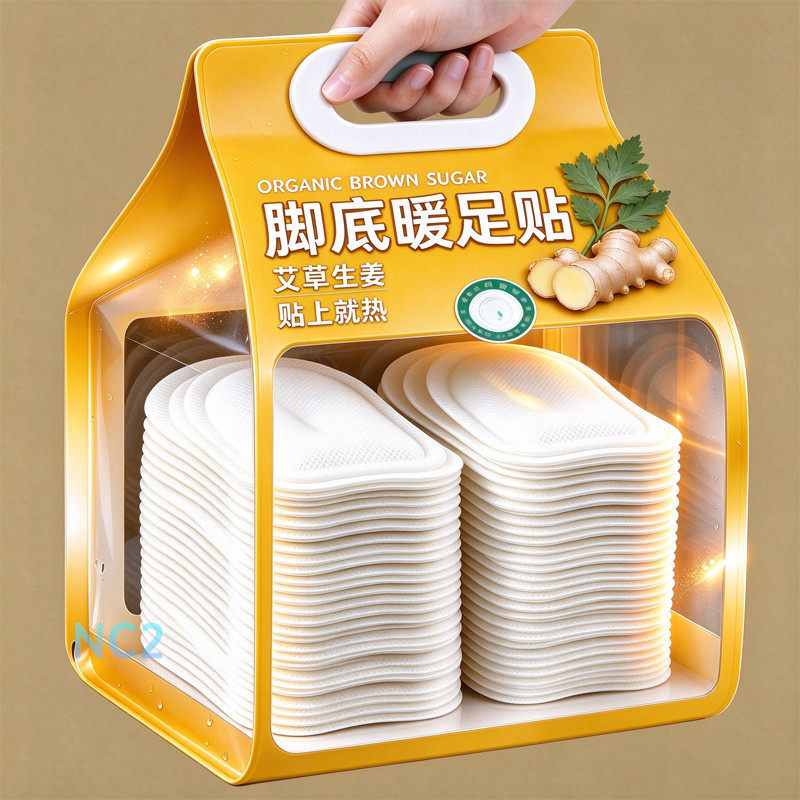【艾草暖足贴】新款正品暖足贴脚底脚部保暖自发热足贴发热鞋垫