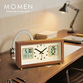 桌面静音时钟家用复古座钟台式 万年历实木座钟表摆放式 2026新款