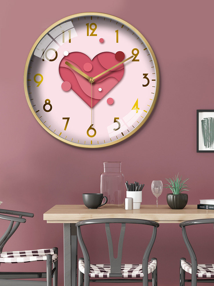 轻奢电波钟表挂钟客厅家用创意挂表学生宿舍北欧卧室静音时钟挂墙