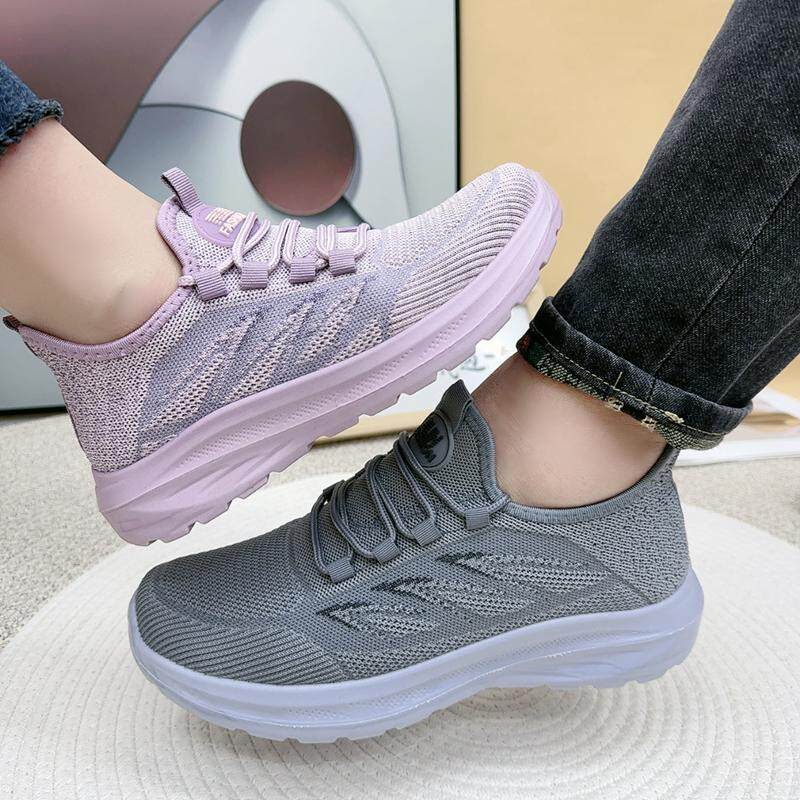 健步鞋男女同款2025春季飞织休闲运动鞋老北京布鞋软底防滑妈妈鞋,女鞋,时尚休闲鞋,淘宝优惠券,粉丝福利购,淘宝优惠卷