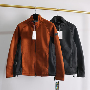 秋冬男士 防风加厚加绒保暖户外运动休闲拉链夹克外套 立领抓绒衣