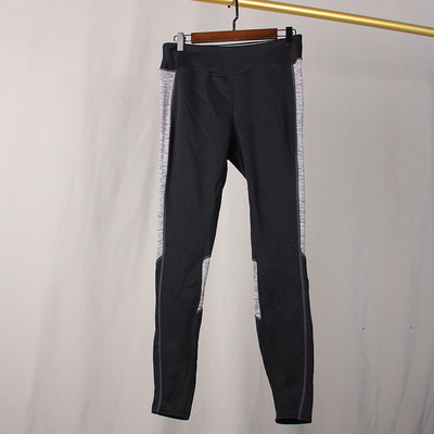 中腰加绒保暖涤纶弹力紧身瑜伽裤