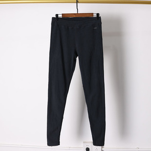 冬季黑色中高腰打底裤女 双面绒保暖弹力透气紧身百搭瘦腿小脚裤