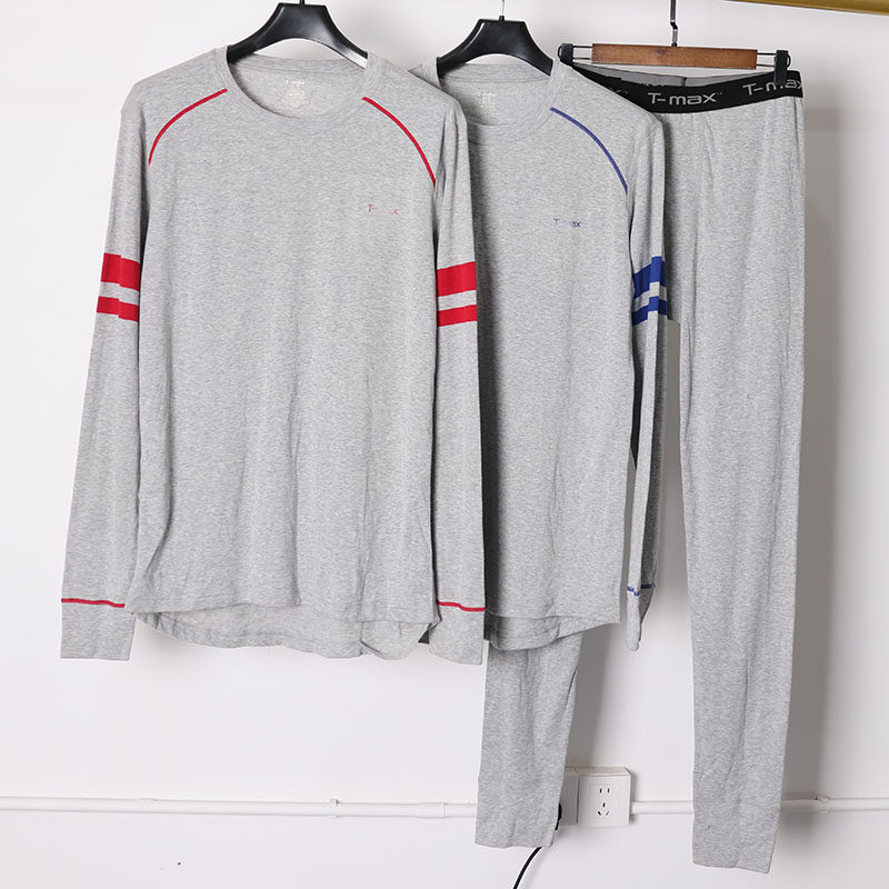 高个子 条纹长袖T恤男 灰色圆领套头运动打底衫 户外健身打底裤,运动服/休闲服装,运动T恤,淘宝优惠券,粉丝福利购,淘宝优惠卷