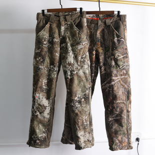 冬季户外保暖丛林工装背带裤男加绒加厚防风抗寒滑雪裤徒步登山裤