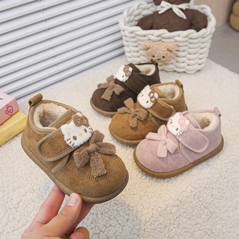 2025新款可爱卡通毛毛鞋婴幼儿学步鞋蝴蝶结女童宝宝保暖棉鞋防滑,童鞋/婴儿鞋/亲子鞋,学步鞋,淘宝优惠券,粉丝福利购,淘宝优惠卷