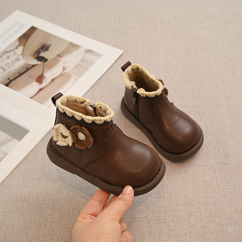 冬季新款2025女童加绒保暖防滑马丁靴韩版软底防滑时尚百搭女宝鞋,童鞋/婴儿鞋/亲子鞋,皮靴,淘宝优惠券,粉丝福利购,淘宝优惠卷