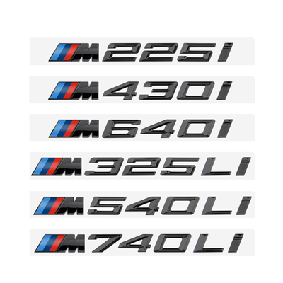 专用于宝马改装尾标车标黑色