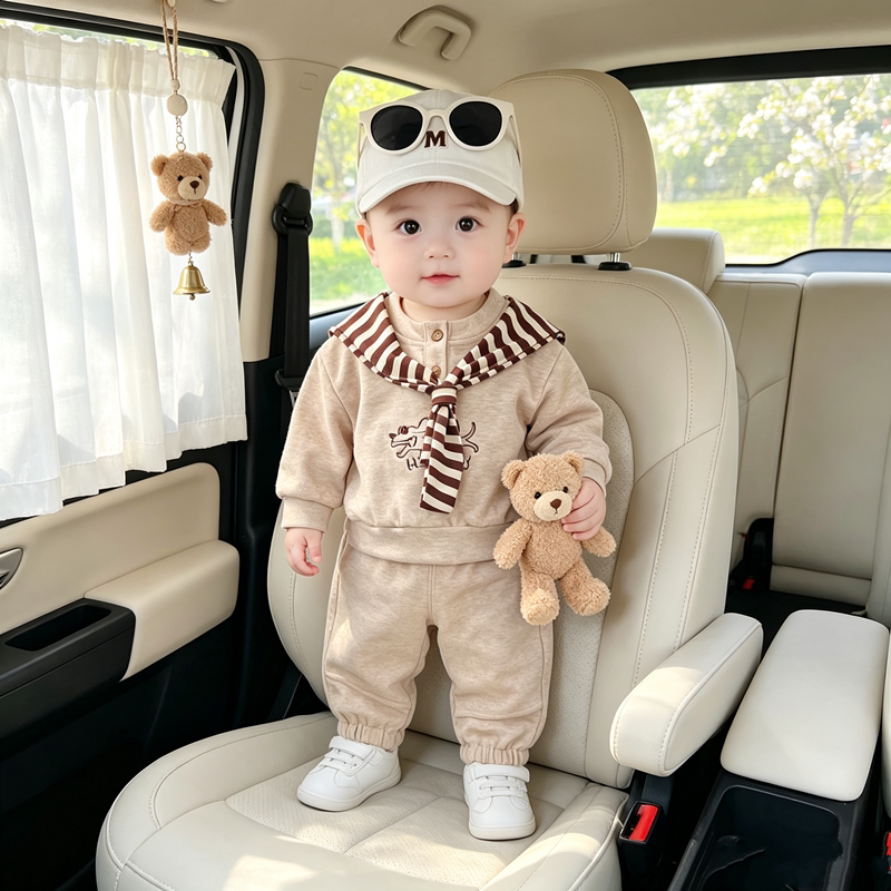 男童秋装卫衣早秋婴儿套装婴幼儿分体两件套一岁儿童宝宝秋季衣服