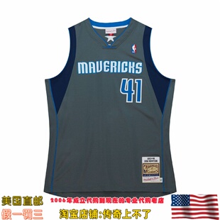 美国代购 小牛mitchellness Authentic球员版04赛季球衣-诺维茨基