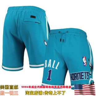 美国直发你家 黄蜂队 Pro Standard 团队球员联名款运动短裤 鲍尔
