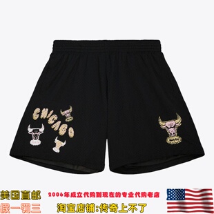 Classics 美国代购 公牛队mitchellness Hardwood Sidewalk运动裤