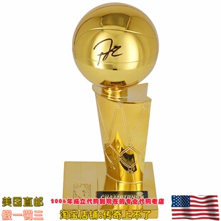 美国代购 雄鹿队 阿德托昆博 亲笔签名 NBA总冠军奖杯 亲签奖杯