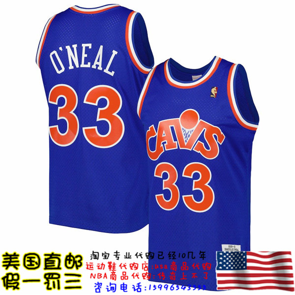 美国代购骑士MitchellNess 09-10赛季Swingman球迷版球衣-奥尼尔