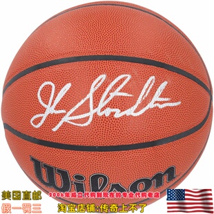 美国代购 斯托克顿 亲笔签名 Fanatics认证 亲签篮球