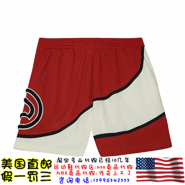 美国代购老鹰队MitchellNess Off Court Swingman球迷版运动球裤