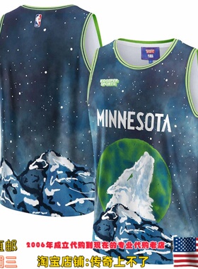 美国直发你家  明尼苏达森林狼 NBA x KidSuper 联名款限量款球衣