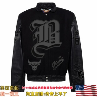 美国代购 jeff hamilton 汉密尔顿 公牛队 纪念款羊毛小羊皮夹克