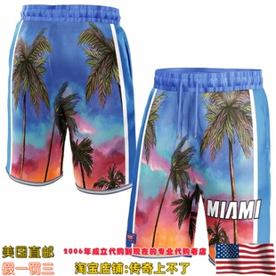 美国代购 迈阿密热火队 NBA x KidSuper Studios联名款运动球裤