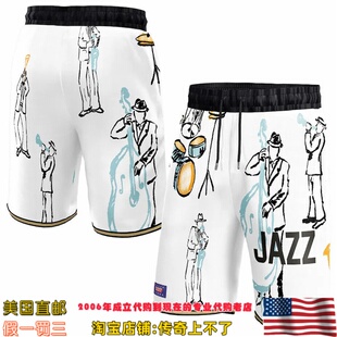 美国代购 犹他爵士队 NBA x KidSuper Studios联名款运动球裤