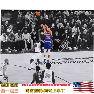 美国代购 勇士队 库里 亲笔签名 亲签海报照片JSA/Fanatics双认证