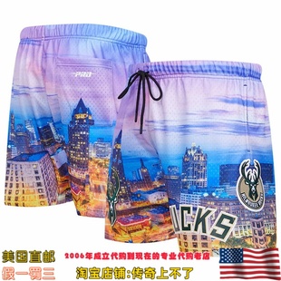 密尔沃基雄鹿队 男运动短裤 Pro Cityscape Standard 美国直邮