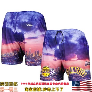 洛杉矶湖人队 限量运动短裤 Pro Cityscape Standard 美国直邮