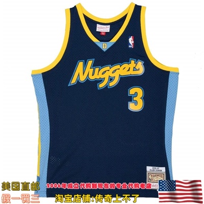 美国代购 掘金队 07赛季mitchellness Swingman球迷版球衣 艾弗森