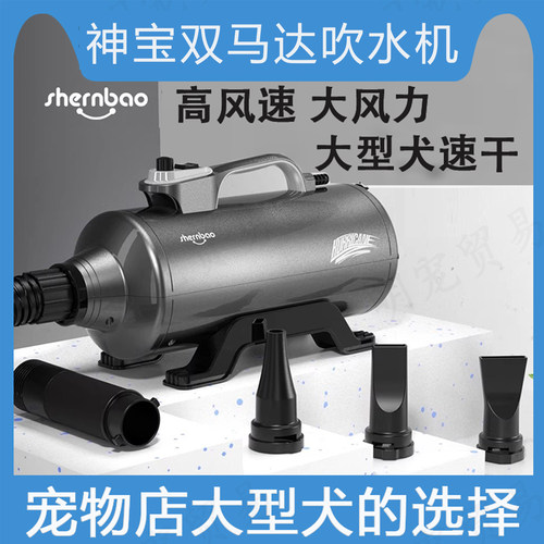 宠物大功率变速双马达吹水机