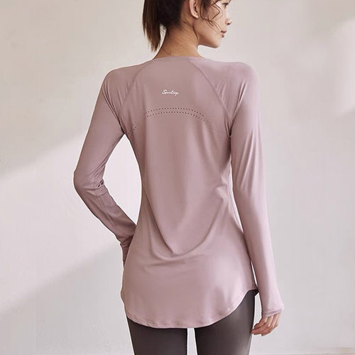 瑜伽服女上衣女修身显瘦