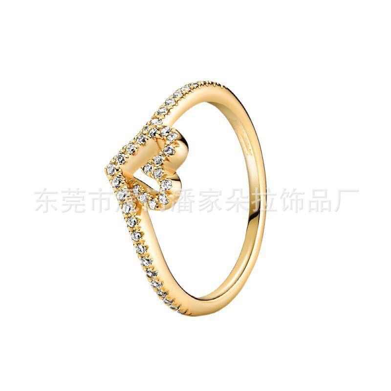 潘家白铜S925镀银开口玫