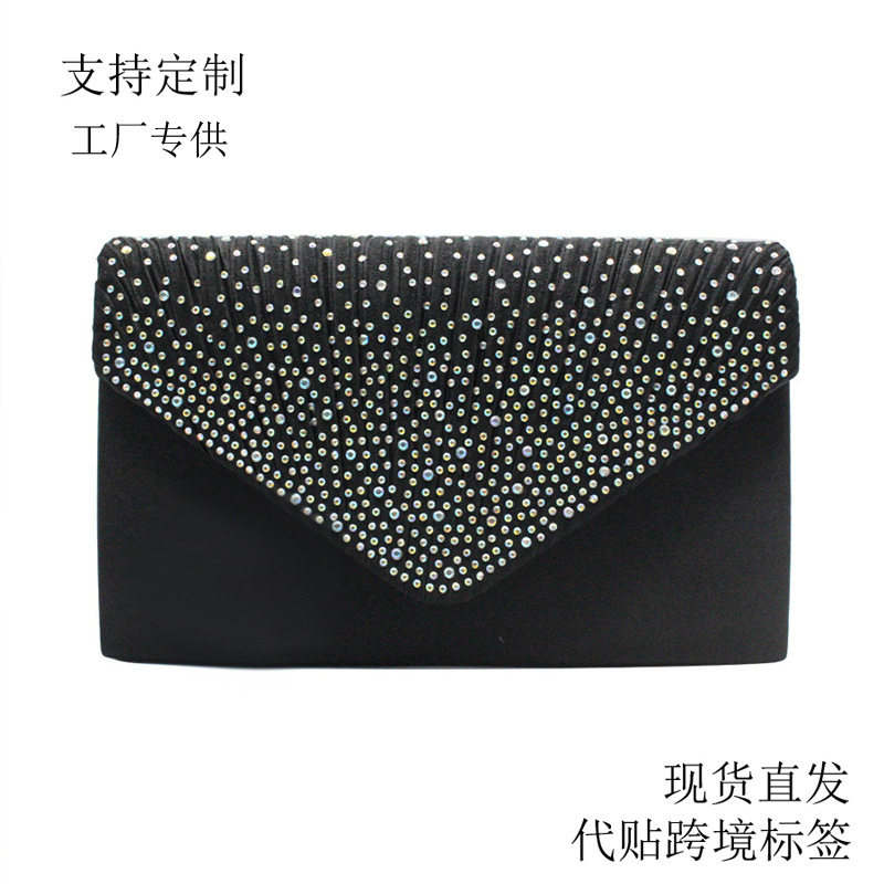 经典热卖绸缎AB彩烫钻信