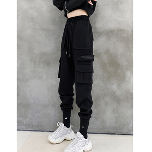 街头显瘦高腰直筒裤 女2025秋冬新款 束脚休闲裤 美式 工装 运动长裤 裤