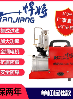 悍将40MPA高压打气机30MPA单缸机高压打气泵双缸机