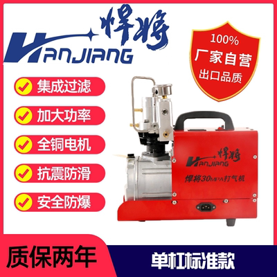 悍将40MPA高压打气机30MPA单缸机高压打气泵双缸机